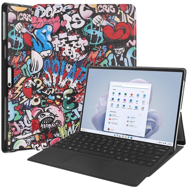 Levně ART Zaklápací obal Microsoft Surface Pro 9 / 10 / 11 GRAFFITI