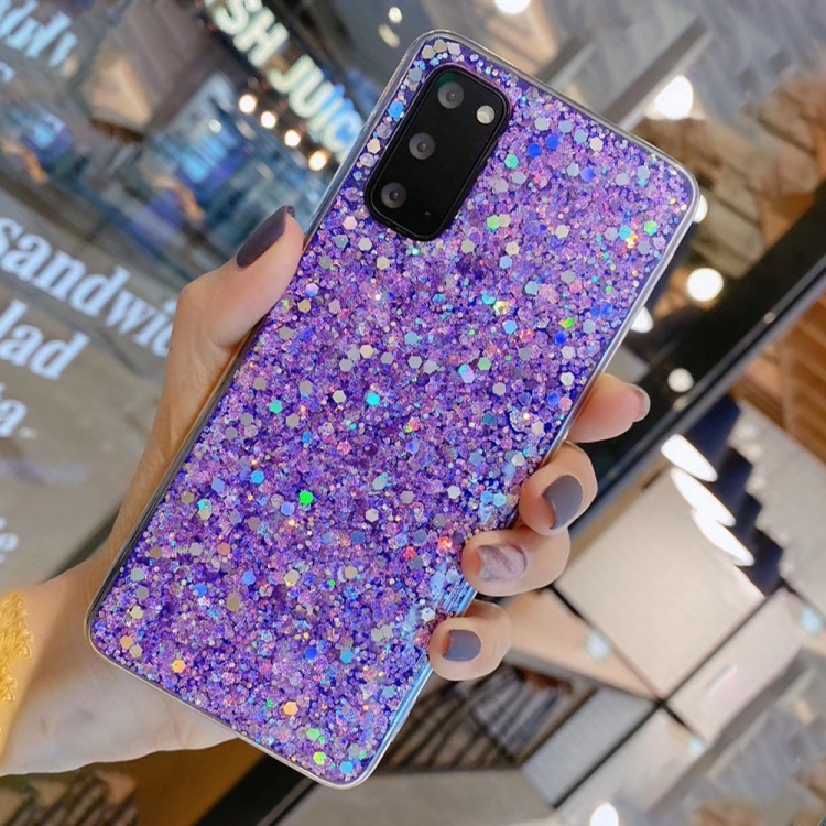 Levně GLITTER ochranný obal Samsung Galaxy A52 / A52s / A52 5G fialový