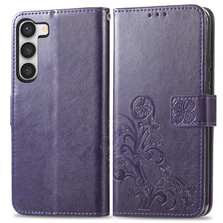 Levně ART FLOWERS Peněženkový kryt Samsung Galaxy A34 5G fialový