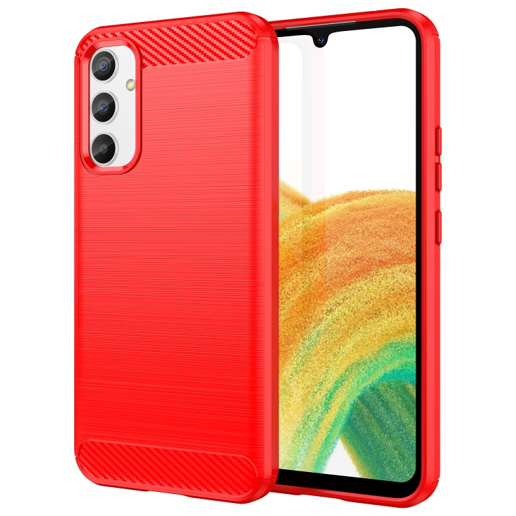 FLEXI TPU Kryt pro Samsung Galaxy A34 5G červený