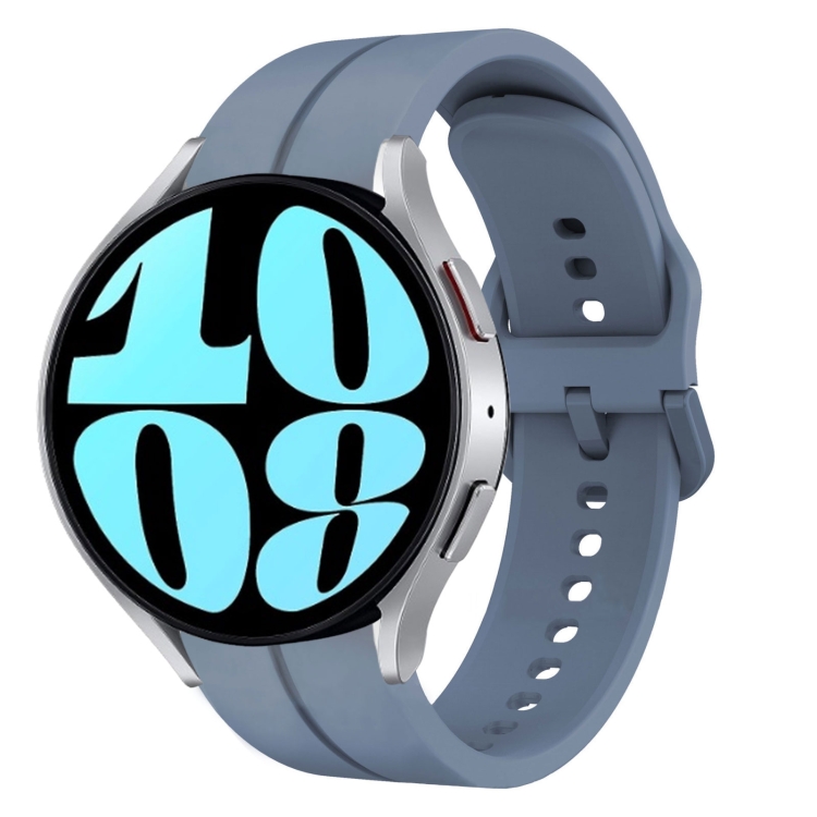 Levně SILICONE Řemínek pro Samsung Galaxy Watch 6 Classic (47mm/43mm) a Watch 6 (44mm/40mm) světle modrý