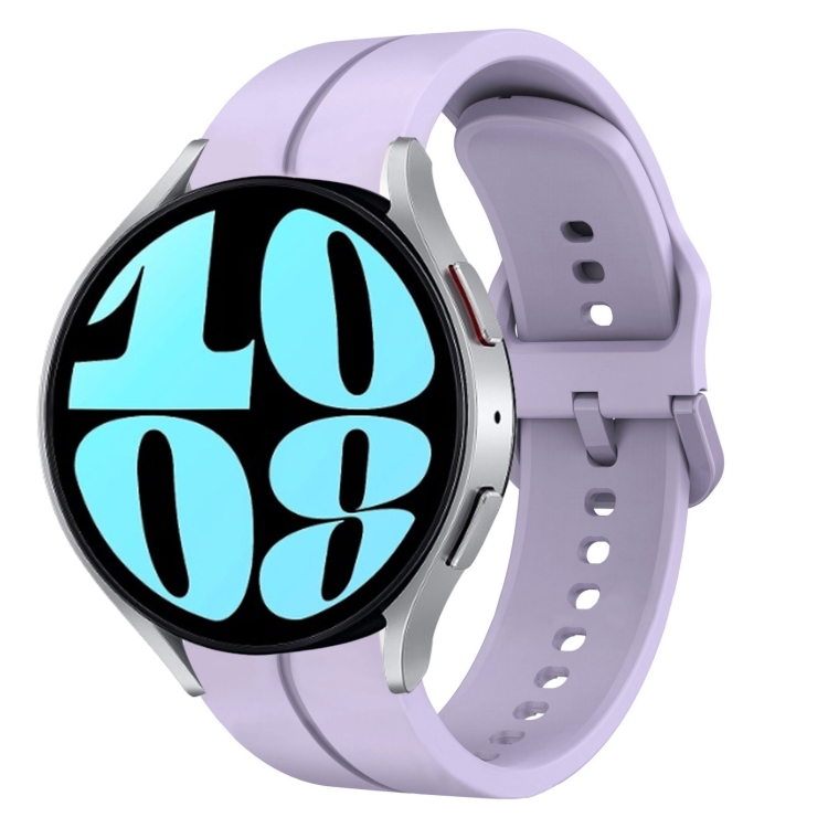 SILICONE Řemínek pro Samsung Galaxy Watch 6 Classic (47mm/43mm) a Watch 6 (44mm/40mm) fialový