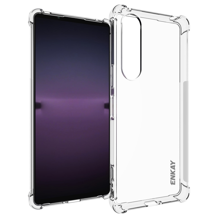 ENKAY AIRBAG Extra odolný kryt Sony Xperia 1 V průhledný
