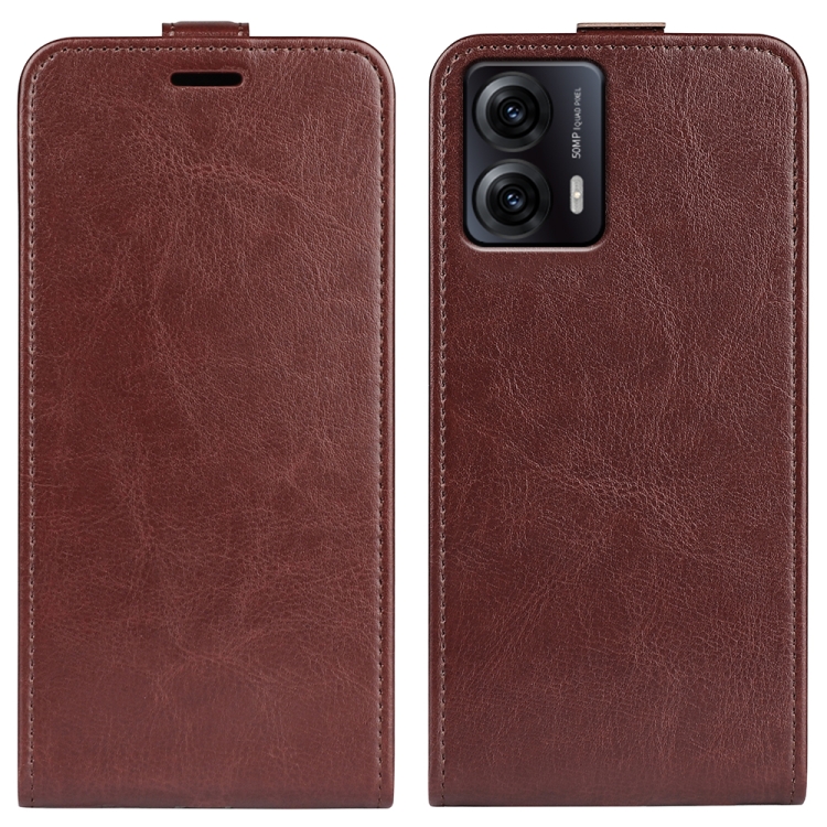 Vyklápěcí pouzdro Motorola Moto G53 5G hnědé