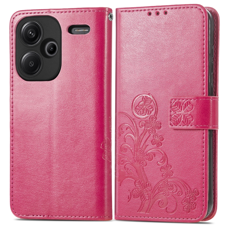Levně ART FLOWER S Peněženkový obal pro Xiaomi Redmi Note 13 Pro+ 5G tmavě růžový