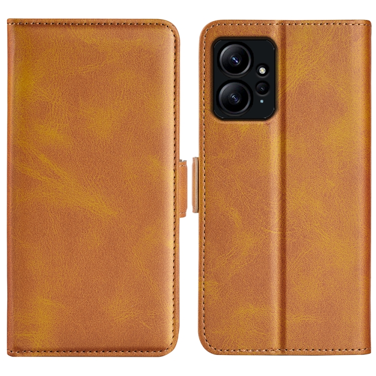 Levně SIDE Peněženkové pouzdro pro Xiaomi Redmi Note 12 světle hnědé
