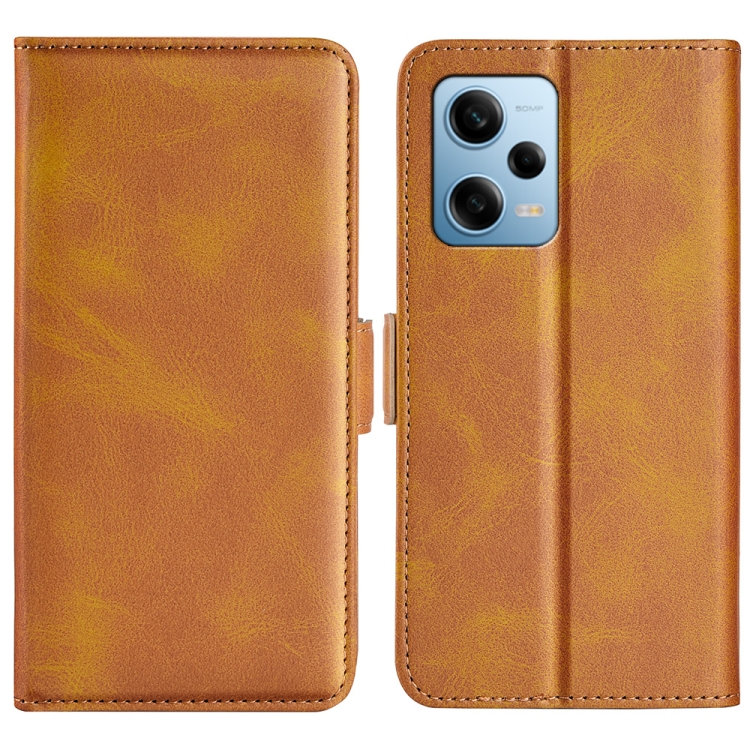 SIDE Peněženkové pouzdro pro Xiaomi Redmi Note 12 Pro 5G světle hnědé
