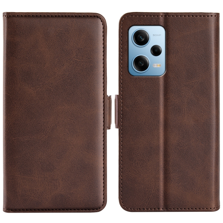SIDE Peněženkové pouzdro pro Xiaomi Redmi Note 12 Pro 5G tmavě hnědé