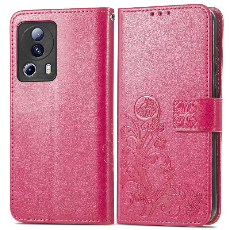 Levně ART FLOWERS Peňaženkový kryt Xiaomi 13 Lite tmavoružový