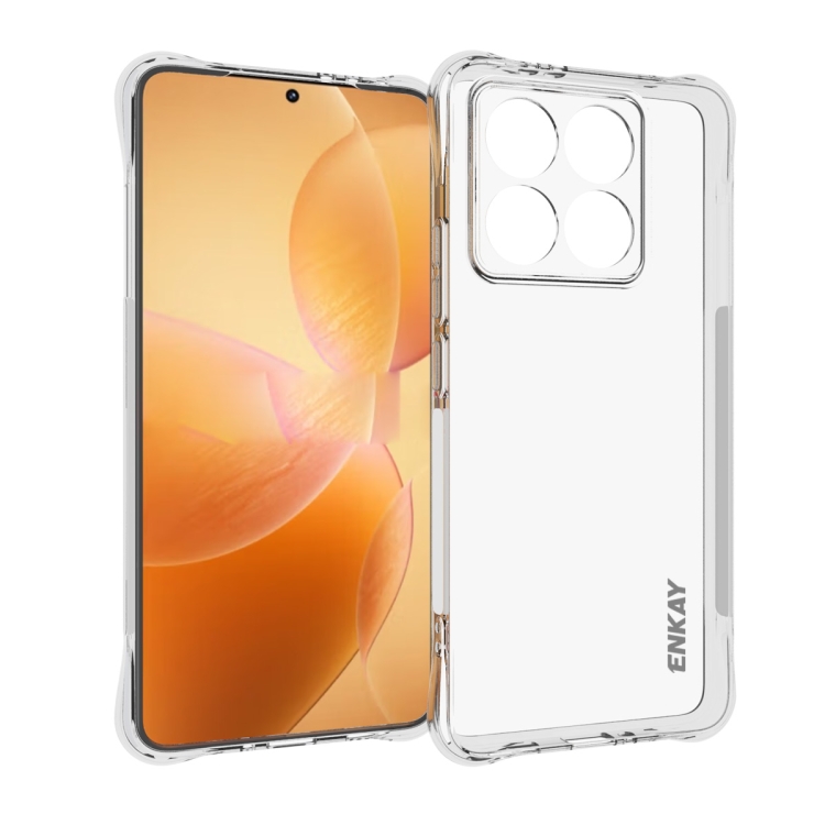 Levně ENKAY AIRBAG Extra odolný kryt Xiaomi 14T průhledný