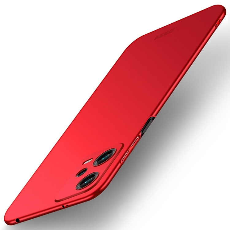 Levně MOFI Ultratenký obal Xiaomi Redmi Note 12 5G červený