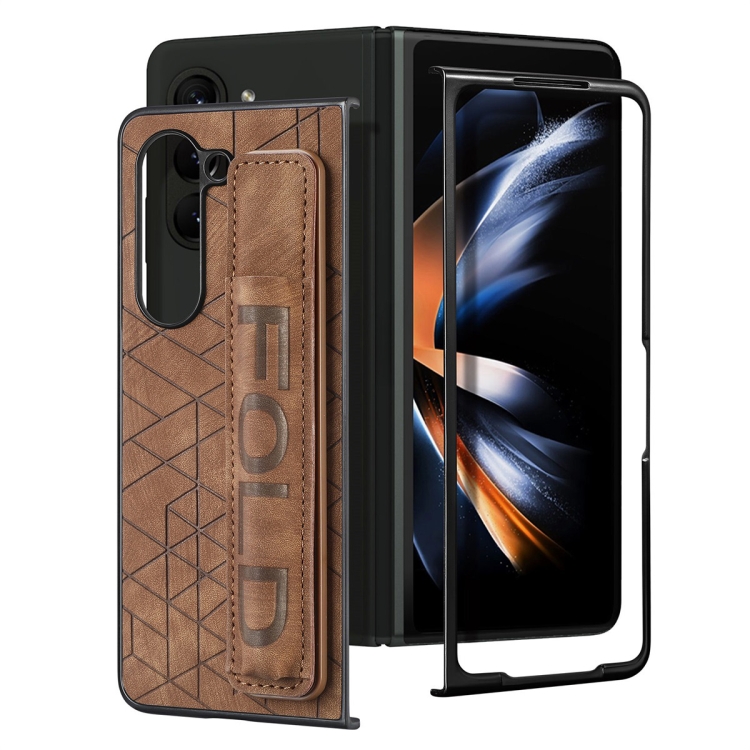 Levně JSM RETRO Ochranný obal pro Samsung Galaxy Z Fold 5 5G hnědý