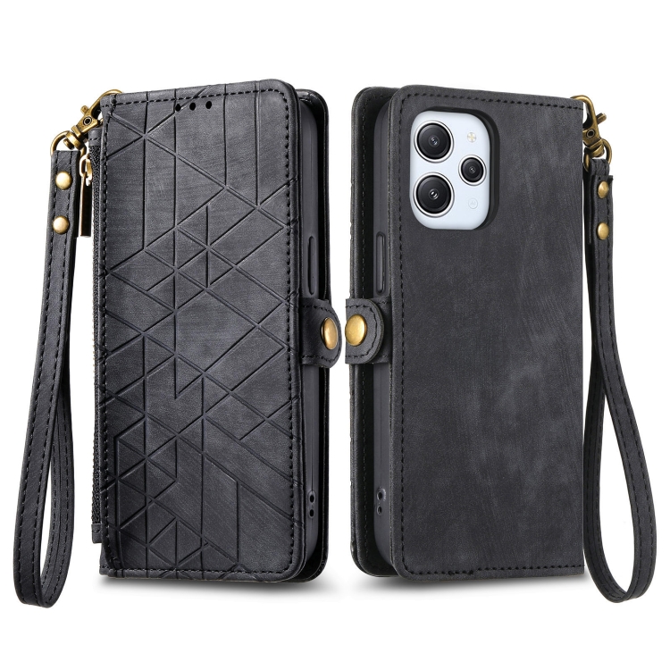 GEOM Peněženkové pouzdro pro Xiaomi Redmi 12 černé