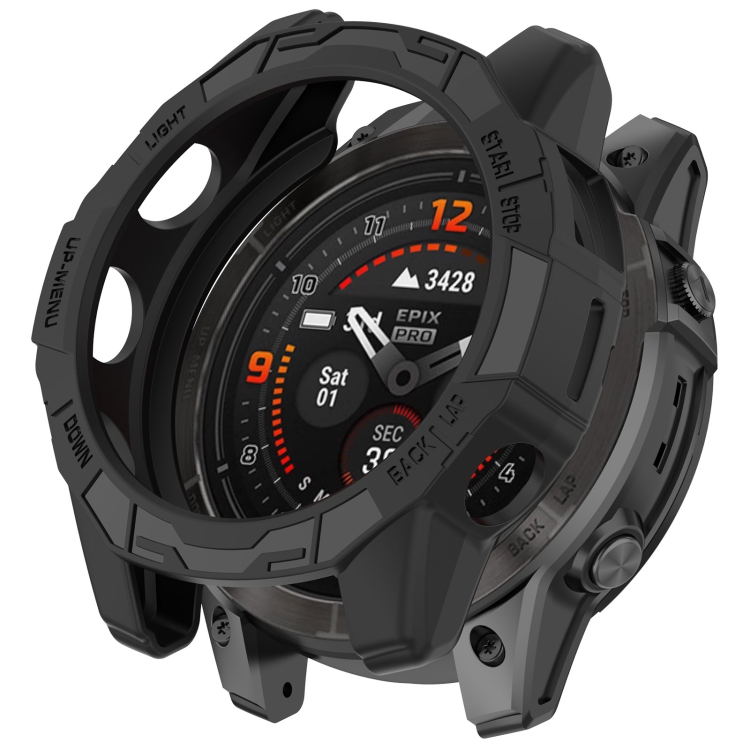 Levně TPU HALF COVER Kryt pro Garmin Epix Pro 51mm / Epix Pro Gen2 51mm černý
