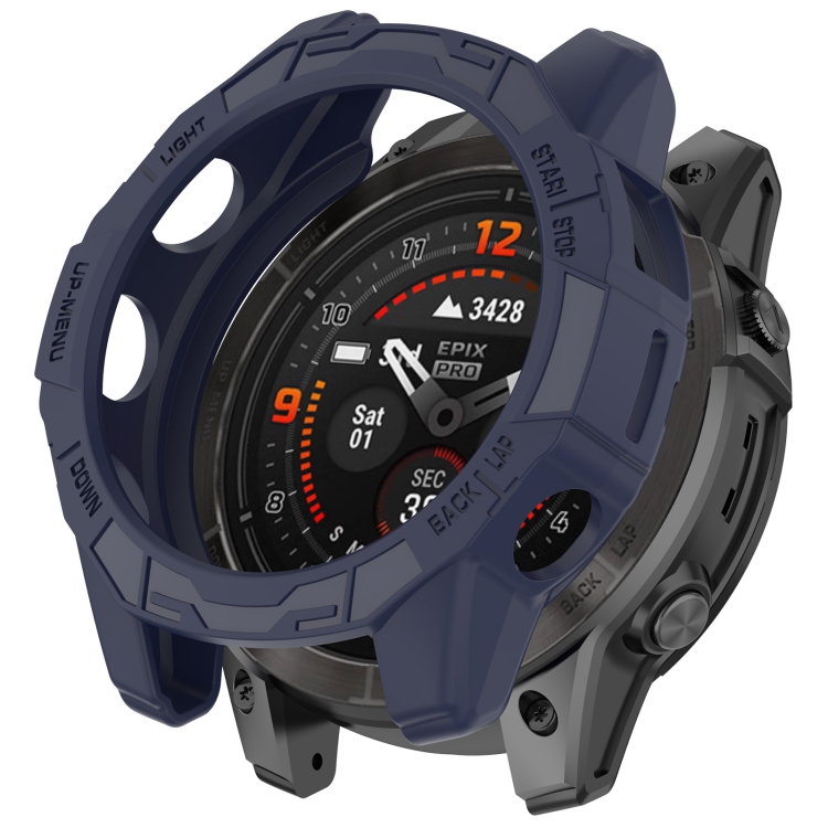 TPU HALF COVER Obal pro Garmin Fenix 7S / Fenix 7S Pro modrý