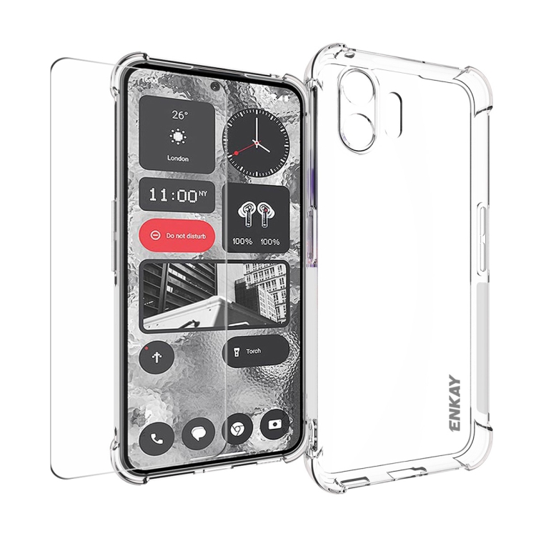 Levně ENKAY SET Průhledný obal + 2.5D ochranné sklo Nothing Phone 2