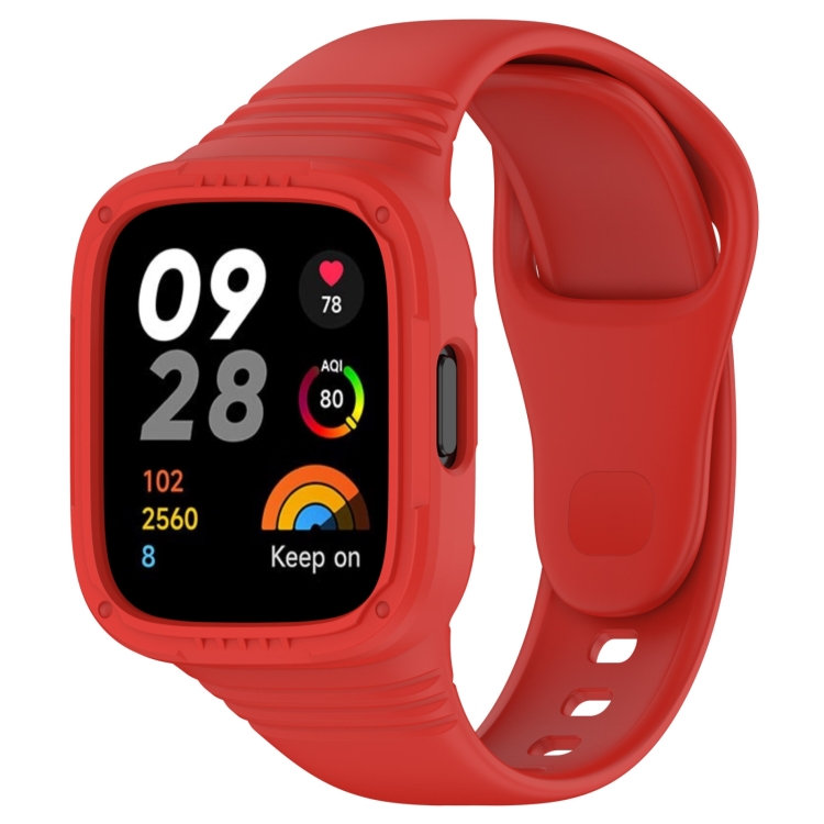 GLACIER Ochranné pouzdro s řemínkem pro Xiaomi Redmi Watch 3 červené