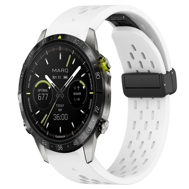 Levně AIRY Silikonový řemínek pro Garmin Epix Pro Gen 2 47mm bílý