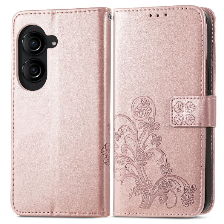 Levně ART FLOWER S Peněženkový kryt Asus Zenfone 10 světle růžový