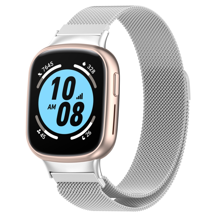 Levně MILANESE Kovový řemínek pro Honor Watch 4 stříbrný