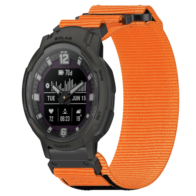 Levně NYLON řemínek pro Garmin Instinct Crossover Solar oranžový