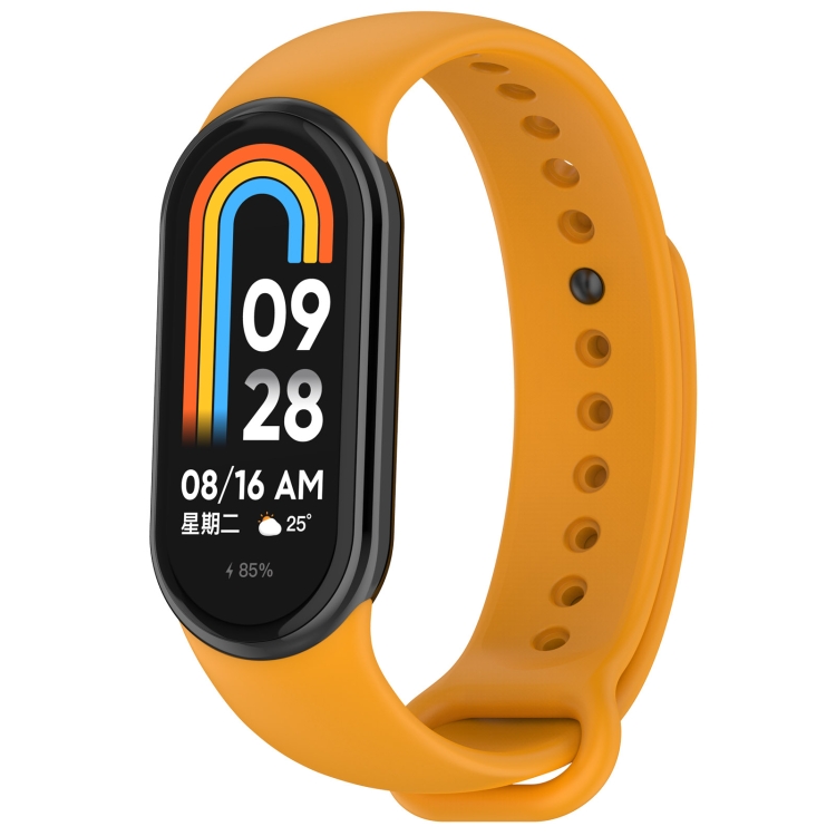 SILICONE Vyměnitelný řemínek pro Xiaomi Smart Band 9 žlutý