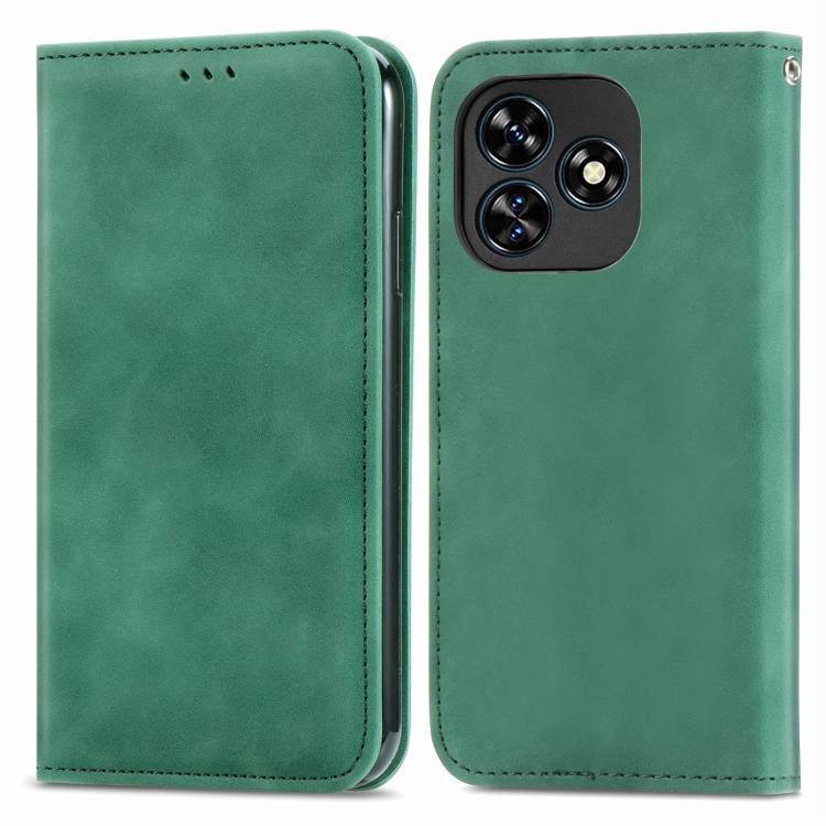 Levně MAGNETIC Zaklápěcí kryt pro Oukitel C51 zelený