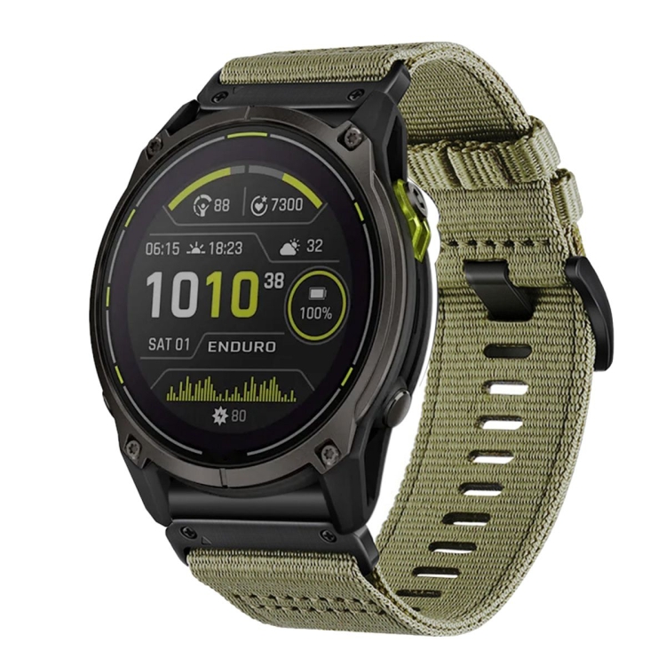 Levně CANVAS Vyměnitelný řemínek pro Garmin Enduro 3 ARMY GREEN