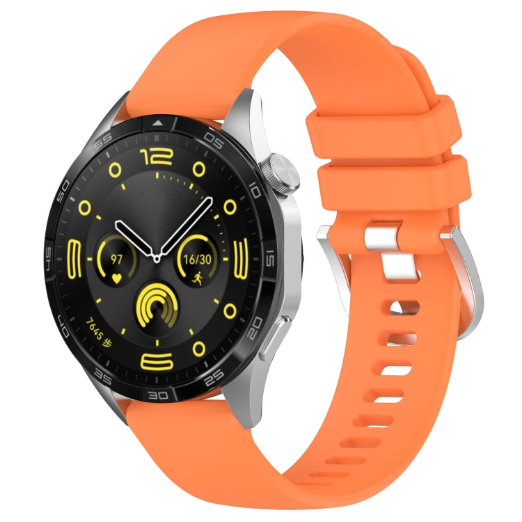 Levně SILICONE Vyměnitelný řemínek pro Huawei Watch GT 5 Pro 46mm / GT 6 Pro 46mm oranžový