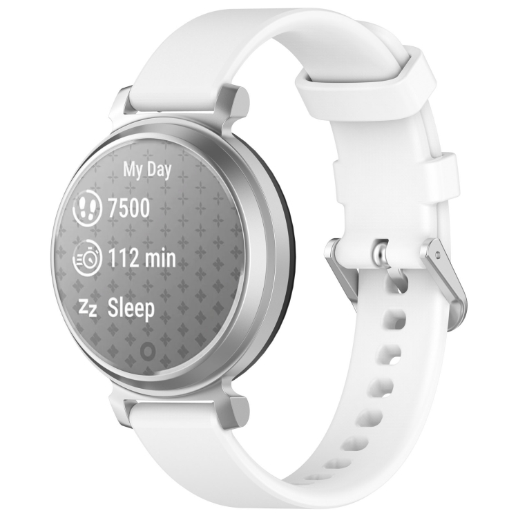 Levně SILICONE Vyměnitelný řemínek pro Garmin Lily 2 Active bílý