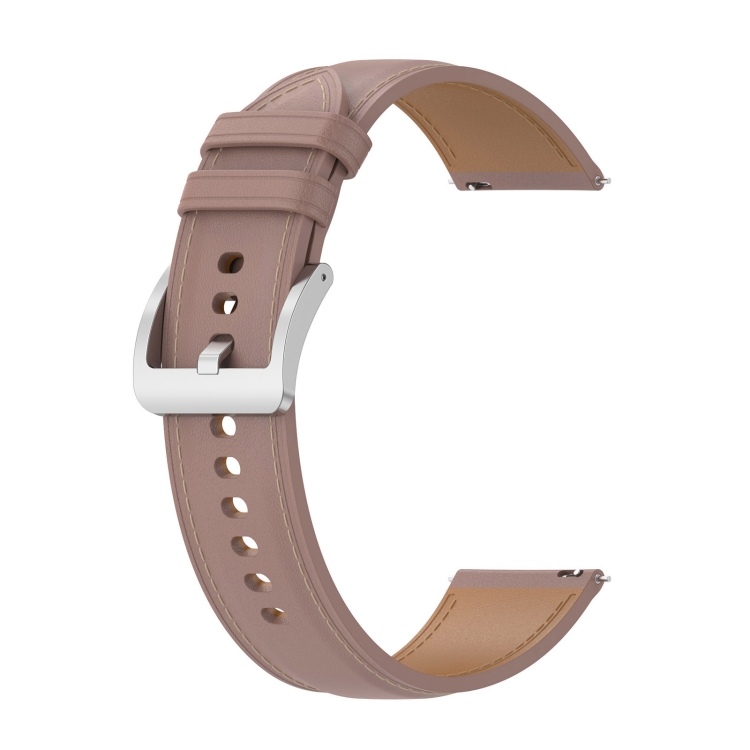 Levně LEATHER Kožený řemínek pro Garmin Forerunner 165 růžový