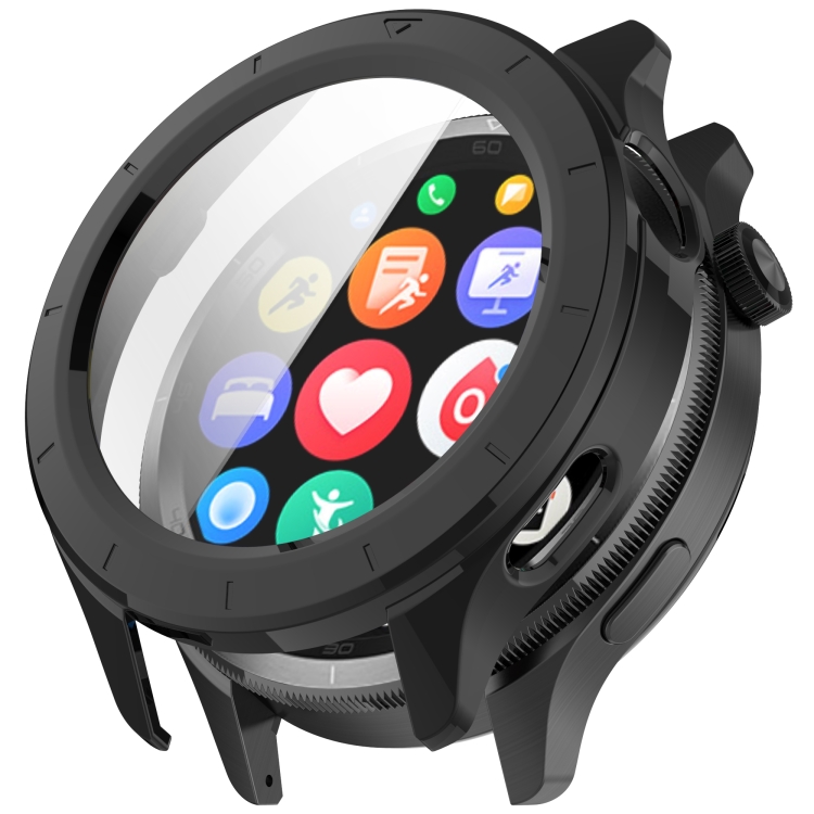 Levně PC FULL COVER Plastový kryt se sklem pro Xiaomi Watch S4 černý