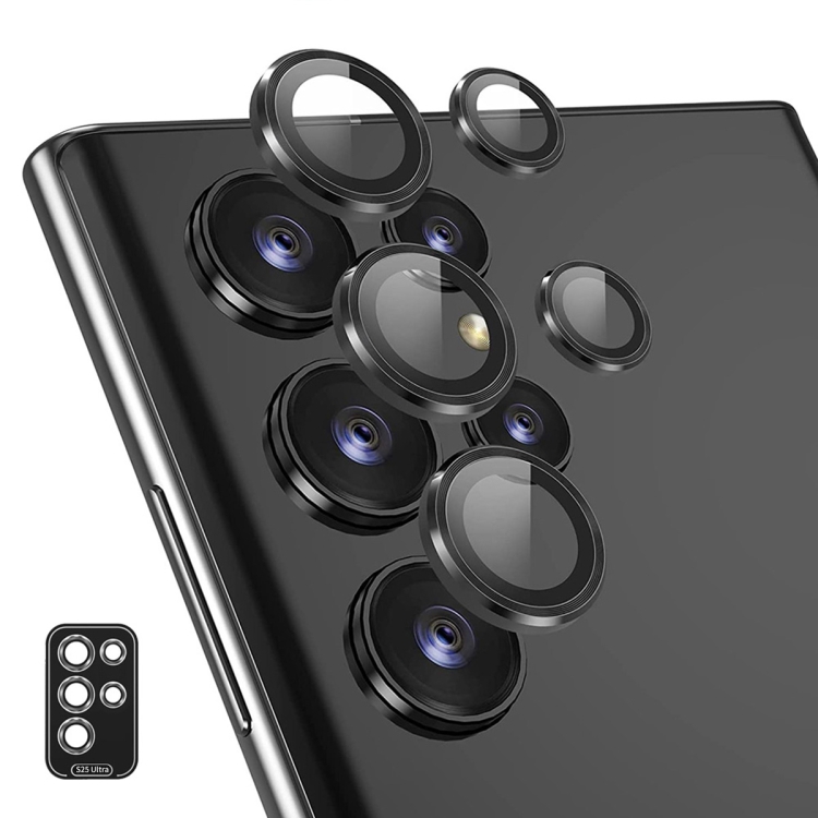 Levně ENKAY ALU Sklo pro fotoaparát Samsung Galaxy S25 Ultra 5G BLACK
