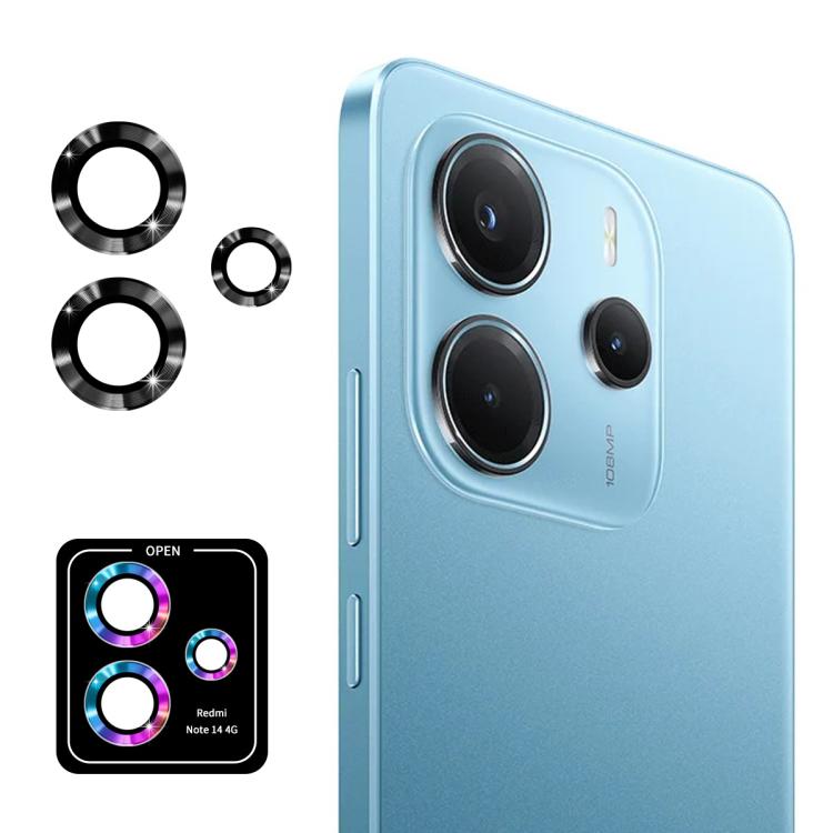 Levně ENKAY ALU Sklo pro fotoaparát Xiaomi Redmi Note 14 BLACK