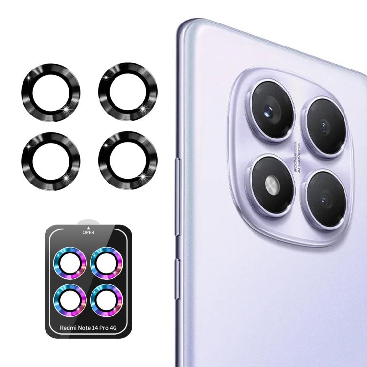Levně ENKAY ALU Sklo pro fotoaparát Xiaomi Redmi Note 14 Pro BLACK