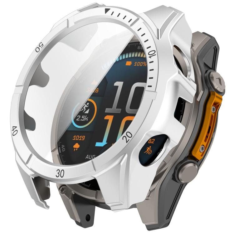 Levně PC FULL COVER Plastový kryt se sklem pro Garmin Tactix 8 Solar 51mm SILVER
