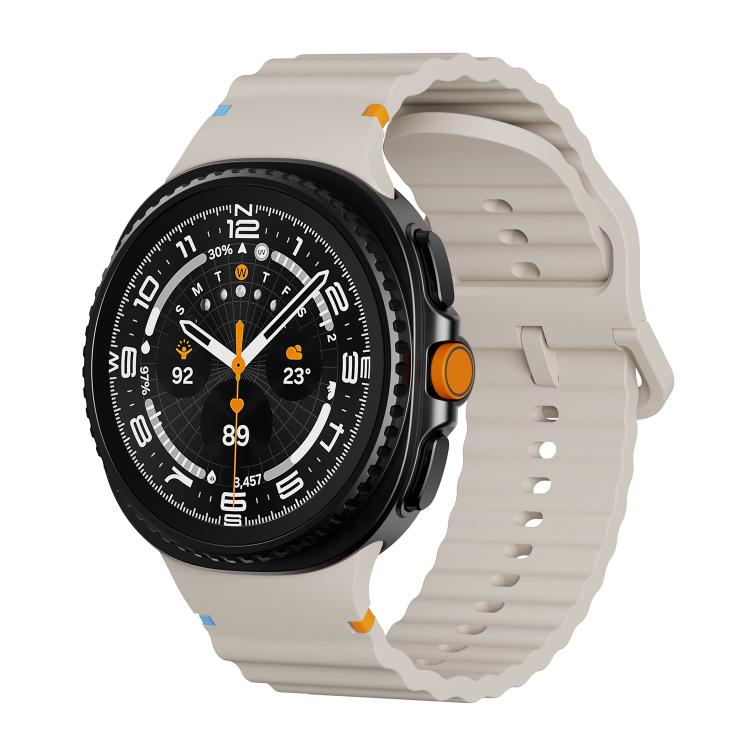 Levně WAVY Silikonový řemínek pro Samsung Galaxy Watch8 / Watch8 Classic STARLIGHT
