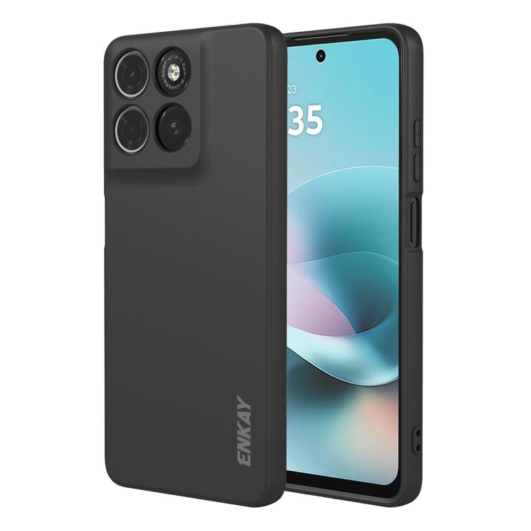 Levně ENKAY RUBBER Ochranný obal pro Motorola Moto G57 Power černý