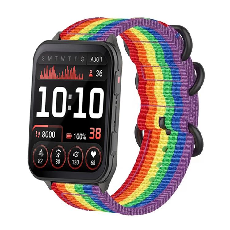 Levně NYLON Vyměnitelný řemínek pro Garmin Venu X1 COLORFUL