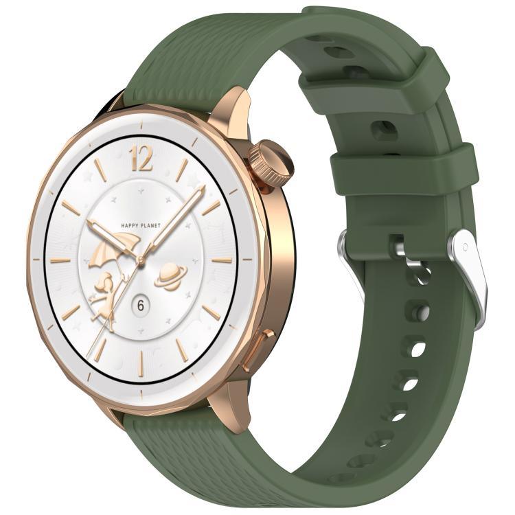 Levně SILICONE Vyměnitelný řemínek pro OnePlus Watch 3 43mm tmavě zelený