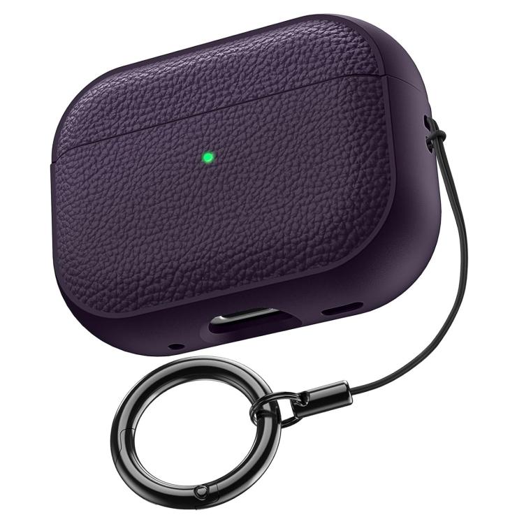Levně LYCHEE TPU pouzdro na sluchátka Apple AirPods Pro 3 tmavofialové