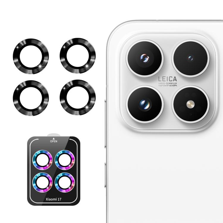 Levně ENKAY ALU Sklo pro fotoaparát Xiaomi 17 BLACK