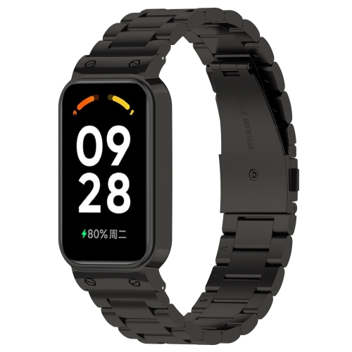 Levně TECH-PROTECT Kovový řemínek s krytem Xiaomi Smart Band 8 Active černý