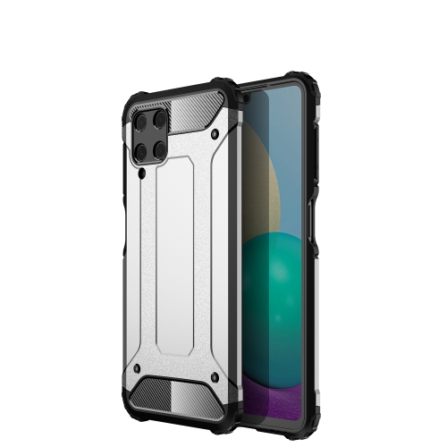 TOUGH Ochranný kryt Samsung Galaxy A22 stříbrný