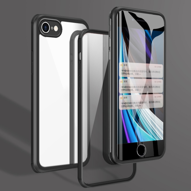 Levně TPU Obojstranný kryt 360 Apple iPhone SE 2022/2020 iPhone 8/7 černý