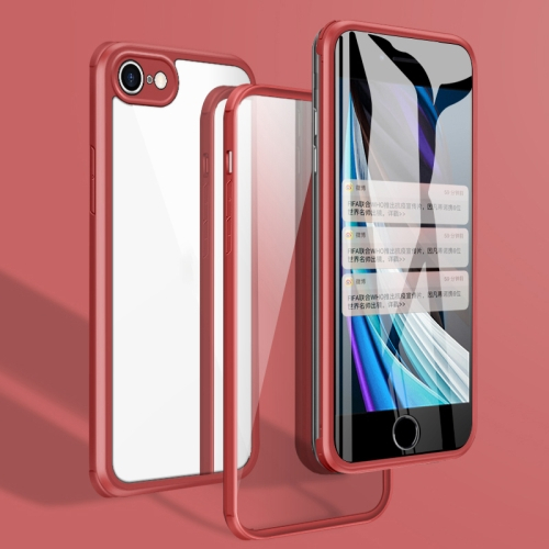 Levně TPU Obojstranný kryt 360 Apple iPhone SE 2022 2020 iPhone 8 7 červený