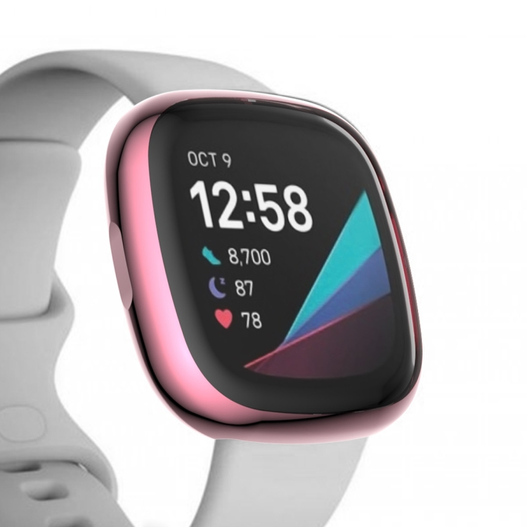 PROTEMIO 38619
TPU Ochranný obal Fitbit Versa 3 / Fitbit Sense růžový