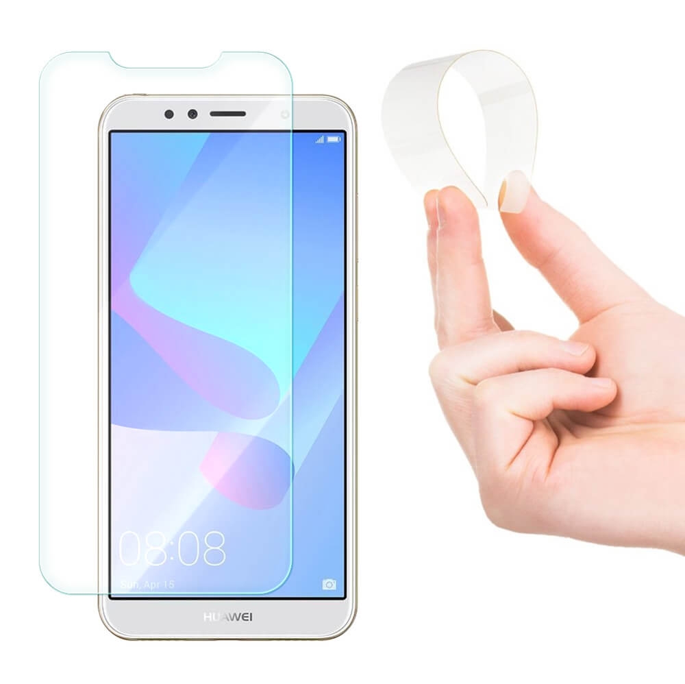 Levně NANO FLEXIBILNÍ Ochranné tvrzené sklo Huawei Y6 2018 / Honor 7A