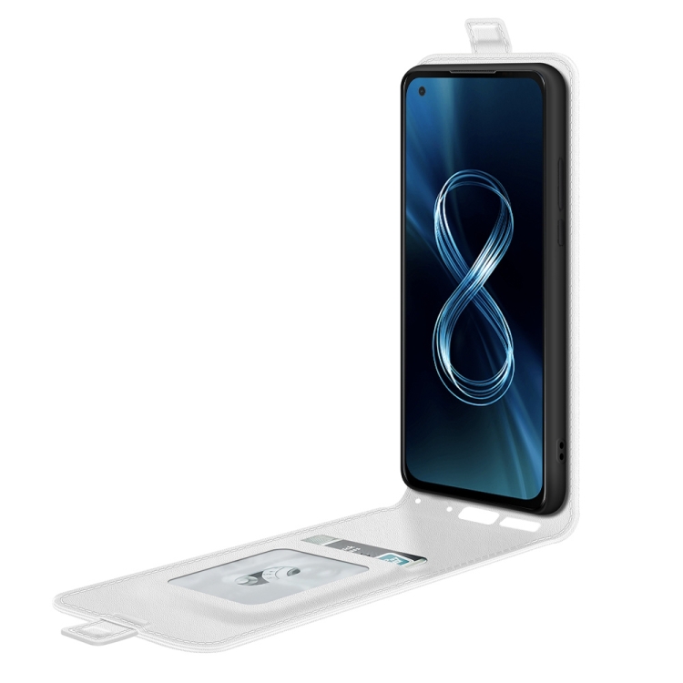 Levně Vyklápěcí pouzdro Asus Zenfone 8 (ZS590KS) bílé