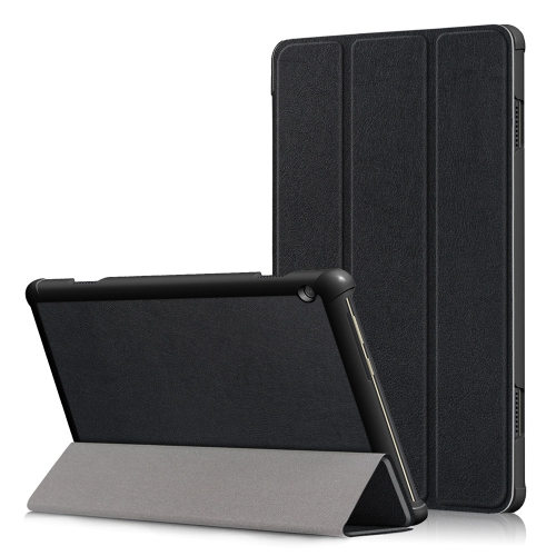 Levně LEATHER zaklapovací obal Lenovo Tab M10 (X605F / X505L / X505F / ZA4G0019CZ / ZA480034CZ) černý